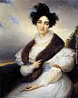 Portrait of Marie J. Lafont-Porcher by Francois-Joseph Kinsoen